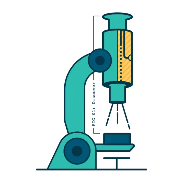 An illustration of a microscope.